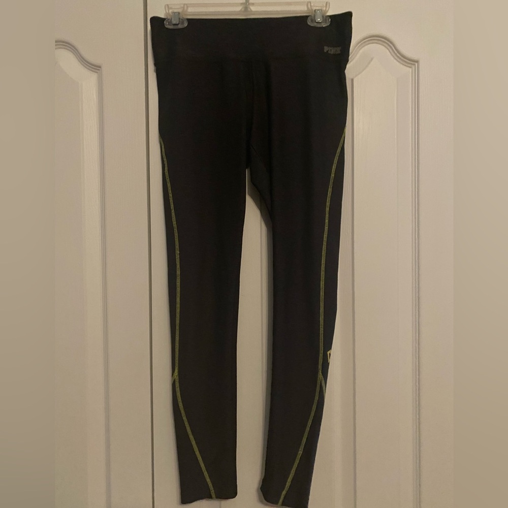 Victoria's Secret Pink Yoga Charcoal Leggings
